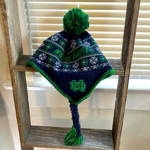Adidas Notre Dame Fighting Irish Green Blue Beanie